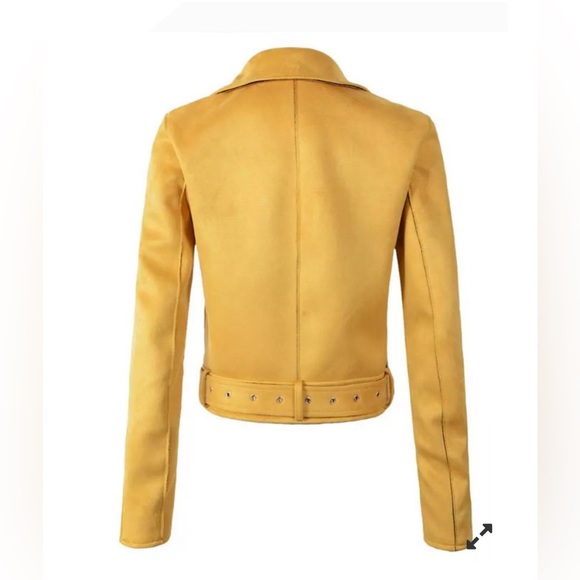 Zara Mustard Faux Suede Coat - Picture 5 of 10